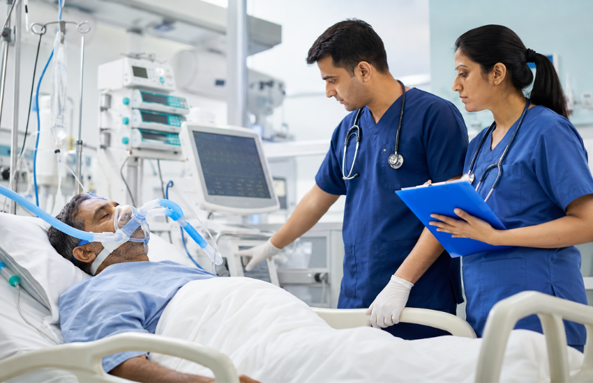 ICU Care with Ventilator Support